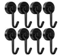 Crochet Magnétique Multi-Usages,Jolie Çon Rotatif Libre,Pliable,Pour Rangement De Réfrigérateur,Fournitures De Cuisine À Domicile T1, - Type Black 8pcs