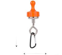 Crochet Magnétique Puissant pour Lampe LED Extérieur | Base magnétique réglable, 3 modes d'éclairage compatibles, rotation pour facile, tente, garage, atelier(orange)