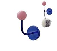 Crochet magnétique robuste en boule de bois | Crochet de rangement en métal robuste pour réfrigérateur, placard ou mur. Solution de rangement idéale pour suspendre clés, sacs, foulards et manteaux.