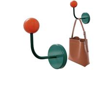Crochet magnétique robuste en boule de bois | Organisateur magnétique puissant pour placard, réfrigérateur et bureau. Support gain de place pour clés, manteaux, chapeaux, serviettes et sacs.