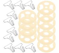 Crochet Métallique pour Housse de Siège, Fixation Auto en Fer | 1 Set Plastique et Fer, Accessoire de Remplacement, Installation des Housses, Résistance à Rupture