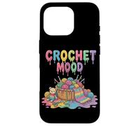 Crochet Mood Panier De Laine Arc-en-Ciel Ourson Mignon Coque pour iPhone 16 Pro
