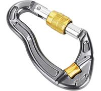 Crochet Mousqueton D'escalade Pince Mousqueton À Verrouillage Automatique En Aluminium 25kn Pour Hamacs Yoga Swing Alpinisme Équipement De Sauvetage[Jaune]