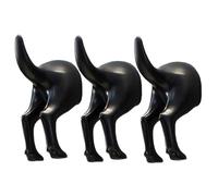 Crochet mural à coller - 3 crochets pour collier d'animal de compagnie, cintres organisateurs en forme de queue de chien, cintre multifonction sans perforation | Crochets Adhésifs Pour Entrée, Salon,