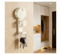 Crochet mural à ventouse, porte-serviettes et peignoirs de salle de bain sans perçage, support de rangement multi-scènes for cuisine/balcon(White,3pcs)