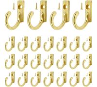 Crochet mural compact pour chapeaux, serviettes, clés et bijoux fabriqué à partir d'un matériau en alliage de zinc durable (doré)