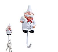 Crochet mural - Crochet mural autocollant à thème et porte-manteau, colle de cuisson durable, crochet décoratif No Drill | Adorable organiseur amusant - Pour ustensiles de cuisine, clés et accessoires