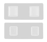 Crochet mural double face - Trous - Sans trous - Crochet adhésif transparent - Crochet mural anti-rayures - Durable - Accessoire de rangement - Salle de bain et cuisine