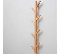 Crochet mural en bambou avec 6 crochets pour chapeaux, serviettes, écharpes, vêtements, sacs, entrée nizer pour chambre à coucher, salle de bain, peignoirs et accessoires