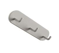 Crochet Mural en Fer Durable, Trois Crochets sans Poinçon, Porte-serviettes Polyvalent, Porte-clés pour Salle de Bain à Domicile (Gris chaud) (Gris chaud) ()