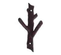 Crochet mural en fonte en forme de branche d'arbre - Support mural multifonction pour chapeaux, vestes et accessoires - Idée cadeau unique pour la décoration de la maison et la nization