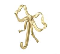 Crochet mural en forme de nœud - Cintre décoratif en laiton - Crochets pour serviette de salle de bain - Organisateur de maison moderne (L 1 pièce)