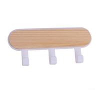 Crochet mural pour chapeaux et écharpes, matériaux ABS et bois, solution de rangement pour clés et dans n'importe quelle pièce