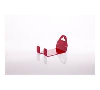 LIFEBOX Support vélo mural MOTTEZ pour 1 vélo fixation par la pédale Rouge