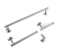 Crochet mural rond en acier inoxydable - 4 couleurs élégant porte-papier toilette et anneau porte-serviette, accessoire de salle de bain idéal pour une fixation facile (support unique)