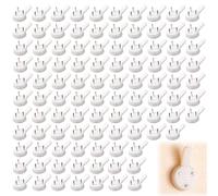 Crochet mural sans perçage 100 pièces - crochets de suspension murale invisibles, acier renforcé pour cadres photos, horloges, miroirs - pour mur en brique, béton, bois - installation facile