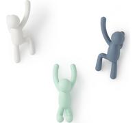 Crochet mural UMBRA BUDDY bleu marine-vert-blanc