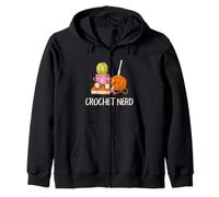 Crochet Nerd Funny Grandma Mom Crochet Yarn Lover Sweat à Capuche