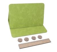 Crochet Pattern Keeper, Foldable Magnetic Knitting Pattern Holder with Ruler for Fixed Crochet Chart Keeper for Knitting Lovers (Retro Green)