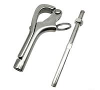 Crochet Pélican ouvert avec manille en acier inoxydable 316 à dégagement rapide pour bateau, cargaison et mains courantes (8 mm)