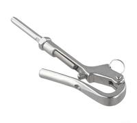 Crochet Pelican ouvert en acier inoxydable 316 à dégagement rapide pour systèmes de rampe de sécurité marine sur bateaux, yachts de croisière et bateaux à moteur, taille 8 mm (8 mm)