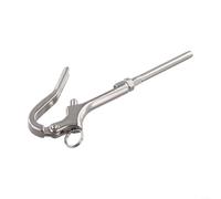 Crochet pélican ouvert en acier inoxydable 316 avec libération rapide pour une utilisation marine robuste pour sécuriser les radeaux de sauvetage et les cargaisons sur les bateaux (6 mm)