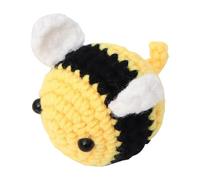 Crochet Peluche Animaux - Jouets faits à la main, Amigurumi Soft Cute Cartoon Bee Doll | Décor de chambre d', compagnon de jeu, cadeau éducatif pour les tout-petits, garçons et filles, article