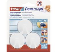 Crochet petit et rond tesa Powerstrip® tesa 57577-00000-20 blanc 3 pc(s)