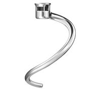 Crochet pétrisseur de rechange, compatible avec les robots pâtissiers sur socle KitchenAid 7QT à bol relevable, en spirale et en acier inoxydable