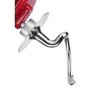 Crochet pétrisseur en spirale en acier inoxydable pour KitchenAid 4,5-5QT, K45DH Crochet pétrisseur avec capuchon de protection pour KitchenAid 4,5-5 quart de tête inclinable, crochet en spirale, tête