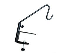 Crochet pivotant à 360° en acier inoxydable pour monter des mangeoires à oiseaux pour suspendre des pots, des lanternes sur une terrasse, des balustrades, des bords de balcon, des patios (27,9 cm)
