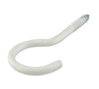 Crochet plafond, cintré, 50 x 3,3 mm, blanc, 15 pièces