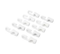 Crochet plastique WERKA PRO 4 mm blanc lot de 10