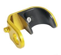 Crochet pliable en alliage pour vélo sans stabilité garde-boue 31 mm (doré) | Construction en alliage d'aluminium, léger et robuste, empêche le dépliage indésirable, taille compacte de 31 mm, noir, rouge