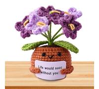 Crochet Plush Toy, Handmade Flower Stuffed Toy, Unique Emotional Comfort, Fun Desk Companion, Adorable Crochet Flower, Cozy Plush Plant, Crochet Flower for Family