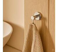 Crochet porte-serviettes AquaCraft 100 sans perçage 10040000-00 avec rosace, chromé