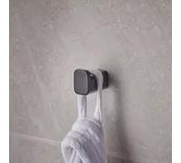 hansgrohe AddStoris crochet pour serviette, 41742670, Couleur: Noir Mat