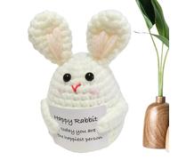 Crochet Positif,Animaux au Crochet Positif,Petit Soutien émotionnel Crochet Décor - Jolie au Crochet avec Carte Positive, Jouet en Peluche de Soutien émotionnel pour garçons et Filles