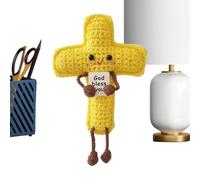 Crochet positif, décoration tissée pour la chambre et le bureau, au crochet avec carte - Pour la maison, un anniversaire, une fête d'inauguration pour des amis, pour la famille, pour hommes et