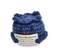 Crochet positif - Jouet en peluche lapin d'oignon et de myrtille, décoration de crochet soutien émotionnel petit | tissée avec dessins animés , animaux à crochet positifs