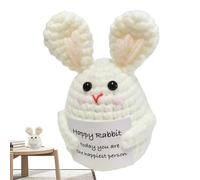 Crochet Positif - Mignon Crochet De Lapin | Tenir La Carte Remontée À La Carte | Cheer Up Cartoon Doll Adapté Aux Cadeaux D'anniversaire Amitié Surprises Décor De Bureau Et Accessoires D'affichage Cré