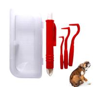 Crochet Pour Enlever Les Tiques, Tire Tique Chien Et Chat, 4 Pince Tique, Tick Remover Produit À Tique, Antiparasitaire Retire/ Enlève/supprime/ Attrape Parasites, Pour Chiens Chats Tick Removal Tool