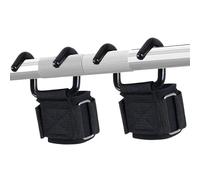 Crochet pour haltérophilie - Poignée d'entraînement ergonomique, bande de poignet réglable antidérapante pour l'entraînement de traction, les soulevés de terre, l'haltérophilie, le fitness et la