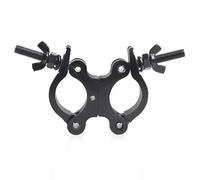 Crochet pour l'éclairage de Scène, Truss Clamp Crochet de Fixation, Pince en Alliage d'aluminium pour Suspendre l'éclairage, Double Tube Pivotant, Adaptées pour un diamètre de tuyau de 40 à 52 mm