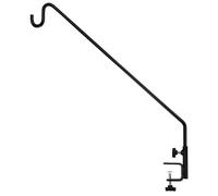 Crochet pour mangeoire de pont - Support de montage rotatif à 360 °, en acier résistant, bras à longueur réglable | Pince de garde-corps pour lanterne suspendue, carillo