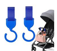 Crochet pour poussette de bébé, clips pour poussette | Crochet organisateur de crochet de maman rotatif 2 pièces - Crochet de poussette de maman pratique, crochets polyvalents, crochets de sac de mama