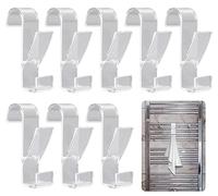 Crochet pour Radiateurs, 8 Crochet de Radiateur Rond, Crochets Porte-serviettes pour Radiateur, Crochet de Radiateur en Plastique, Convient aux Crochets de Salle de Bain et de Cuisine(Transparent)