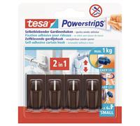 Crochet pour rideaux Vario tesa 58047-00002-20 marron 4 pc(s)