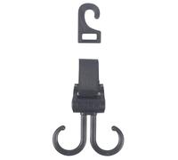 Crochet pour sac de poussette, organisateur de clips pour poussette de bébé, antidérapant, multi-usage, rotatif, construction robuste, double crochets pour appuie-tête, sac à main, fauteuil roulant