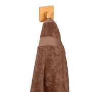 Crochet pour salle de bains à coller simple Inbara bois WENKO